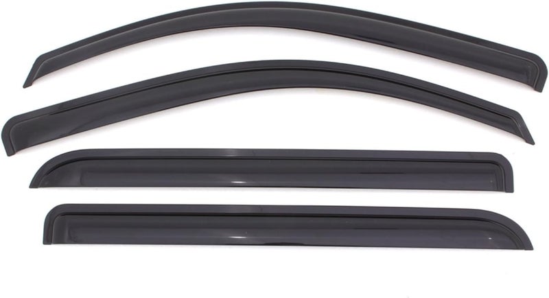 KPY Window Visor Compatible with Chevrolet Traverse 2009-2017, Rain Guard Side Window Vent Deflectors Tape-On Style, 2009 2010 2011 2012 2013 2014 2015 2016 2017, Black - Image 1